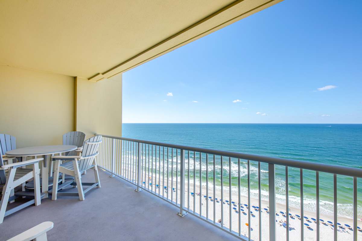15th floor Gulf-front balcony view